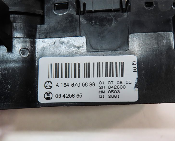 Thumbnail 7: 2006-2012 MERCEDES GL350 GL450 GL550 ML320 ML350 R350 - REAR TEMPERATURE CONTROL