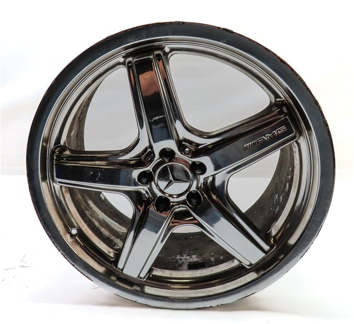 Thumbnail 4: 08-09 MERCEDES GL550 (X164) 21x10 ALUMINUM ALLOY AMG 5-SPOKE WHEEL RIM SET-4