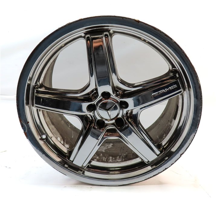 Thumbnail 5: 08-09 MERCEDES GL550 (X164) 21x10 ALUMINUM ALLOY AMG 5-SPOKE WHEEL RIM SET-4