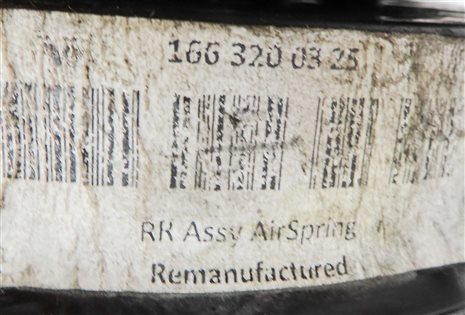 Thumbnail 6: 09 MERCEDES GL550 (X164) REAR LEFT & RIGHT ADAPTIVE SUSPENSION AIR SPRING SET/2