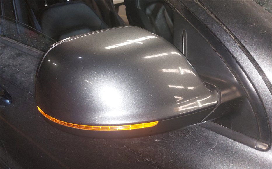 Thumbnail 2: 2013-2015 AUDI Q7 (4L) RIGHT PASSENGER P-FOLD BLIND SPOT DOOR MIRROR (Gray)