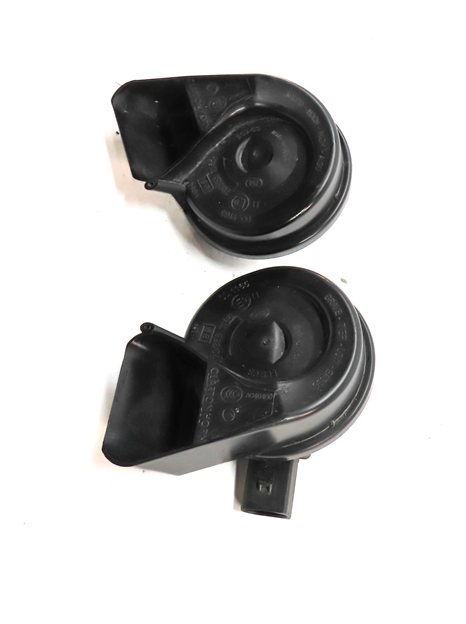 Thumbnail 4: 2007-2015 AUDI Q7 R8 (4L 4S) HIGH & LOW TONE NOTE SIGNAL SAFETY HORN SET-2