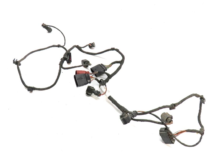 2014 AUDI Q7 (4L) REAR PARK ASSIST PDC SENSOR SET4 (Gray) w/ WIRE WIRING HARNESS