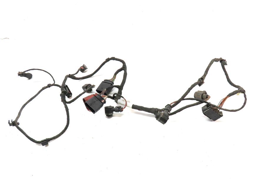 Thumbnail 2: 2014 AUDI Q7 (4L) REAR PARK ASSIST PDC SENSOR SET4 (Gray) w/ WIRE WIRING HARNESS