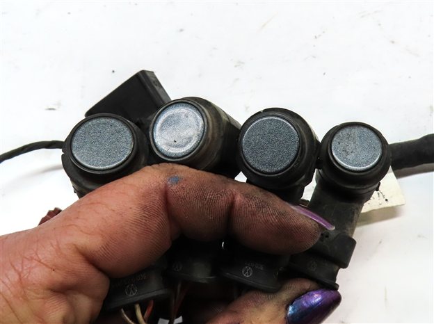 Thumbnail 4: 2014 AUDI Q7 (4L) REAR PARK ASSIST PDC SENSOR SET4 (Gray) w/ WIRE WIRING HARNESS