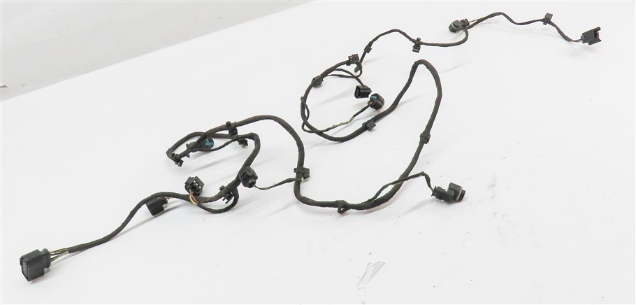 Thumbnail 3: 2014 AUDI Q7 4L FRONT PARK ASSIST PDC SENSOR SET4 (Gray) w/ WIRE WIRING HARNESS