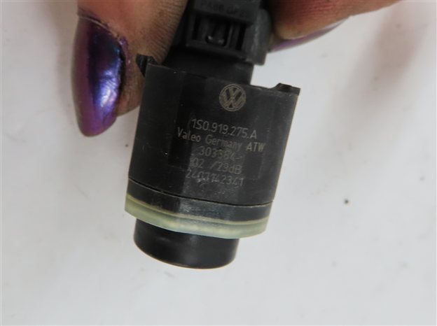 Thumbnail 4: 2014 AUDI Q7 4L FRONT PARK ASSIST PDC SENSOR SET4 (Gray) w/ WIRE WIRING HARNESS
