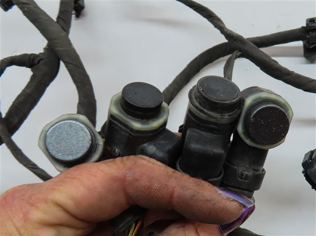 Thumbnail 5: 2014 AUDI Q7 4L FRONT PARK ASSIST PDC SENSOR SET4 (Gray) w/ WIRE WIRING HARNESS