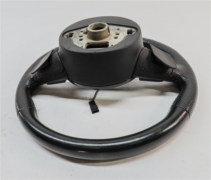 Thumbnail 6: 12-15 AUDI Q7 (4L) 3 SPOKE S-LINE STEERING WHEEL w/ SWITCHES & PADDLES (Black)