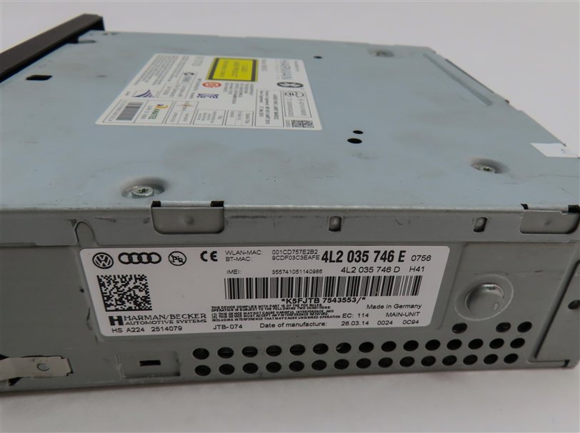 Thumbnail 5: 2013-2015 AUDI Q7 (4L) MMI RADIO STEREO MULTIMEDIA SIM SD MEDIA DVD CD PLAYER