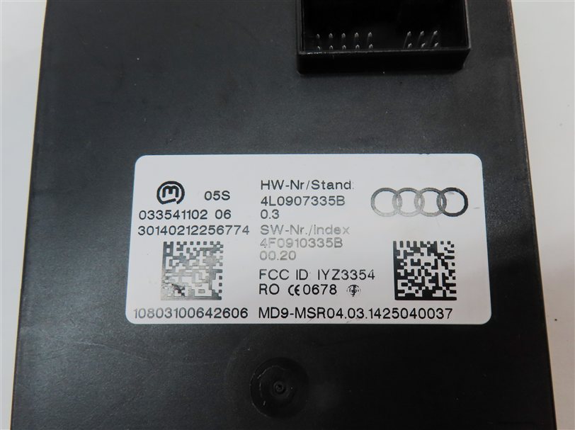Thumbnail 11: 13-15 AUDI Q7 (4L) 3.0L CTWB SUPERCHARGED ENGINE BCM IMMOBILIZER MODULE KEY SET