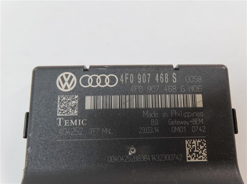 Thumbnail 16: 13-15 AUDI Q7 (4L) 3.0L CTWB SUPERCHARGED ENGINE BCM IMMOBILIZER MODULE KEY SET