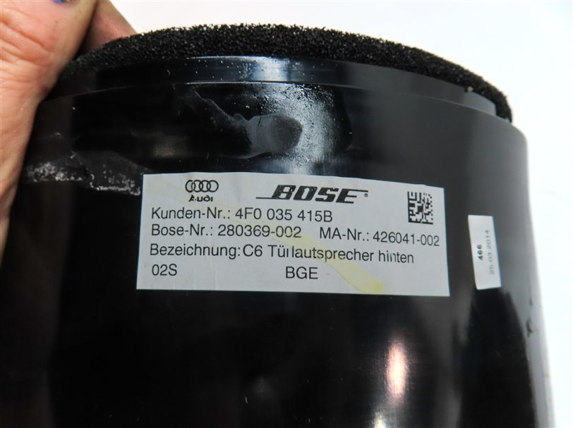 Thumbnail 4: 2014 AUDI Q7 (4L) FRONT REAR SUB WOOFER MIDRANGE TWEETER BOSE SPEAKER SET 13