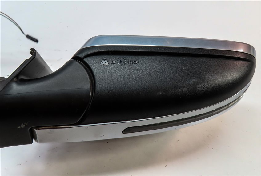 Thumbnail 9: 08-14 AUDI A5 S5 (B8 8T) RIGHT PASSENGER AUTODIM BLIND SPOT DOOR MIRROR ALUMINUM