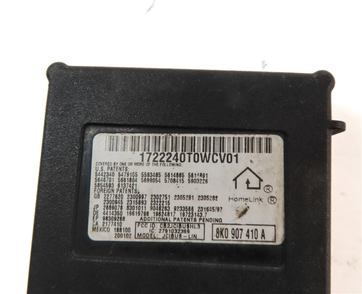 Thumbnail 8: 2009 AUDI S5 (B8 8T) GARAGE DOOR OPENER HOMELINK CONTROL MODULE
