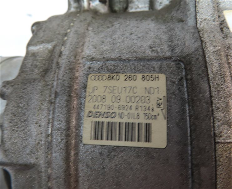 Thumbnail 6: 08-15 AUDI RS5 S5 (B8 8T) 4.2L TFSI ENGINE A/C AIR CONDITIONING COMPRESSOR PUMP