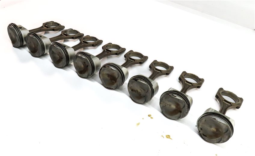 07-12 AUDI A6 A8 Q7 S5 VW TOUAREG C6 4L D3 8T 4.2L PISTON & CONNECTING ROD SET/8