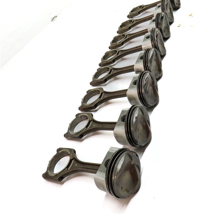 Thumbnail 5: 07-12 AUDI A6 A8 Q7 S5 VW TOUAREG C6 4L D3 8T 4.2L PISTON & CONNECTING ROD SET/8