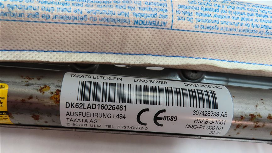 Thumbnail 5: 2014-2020 RANGE ROVER SPORT (L494) LEFT DRIVER ROOF SIDE CURTAIN AIRBAG AIR BAG