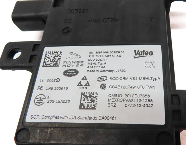 Thumbnail 7: 15-17 RANGE ROVER SPORT EVOQUE (L494 L538) REAR BLIND SPOT RADAR SENSOR MODULE
