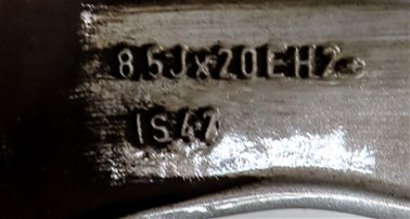Thumbnail 5: 2014-2017 RANGE ROVER SPORT (L494) 20x8.5 ALUMINUM ALLOY 5 V-SPOKE WHEEL RIM