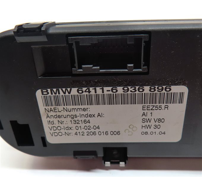 Thumbnail 8: 2003-2005 BMW Z4 (E85) FRONT HEATER A/C TEMPERATURE CLIMATE CONTROL PANEL