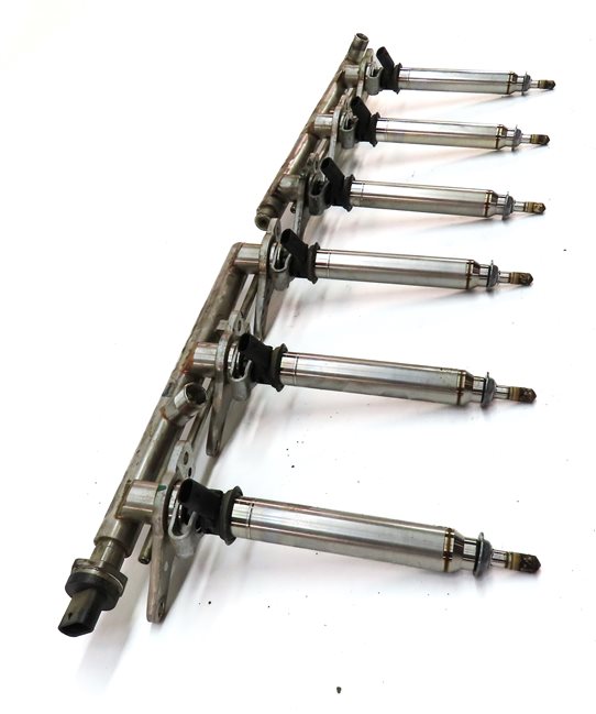 Thumbnail 4: 2012 MERCEDES E350 (W212) 3.5L (276.952) FUEL INJECTOR SET/6 w/ FUEL RAILS