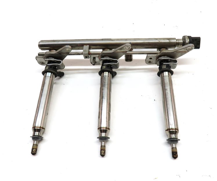 Thumbnail 6: 2012 MERCEDES E350 (W212) 3.5L (276.952) FUEL INJECTOR SET/6 w/ FUEL RAILS