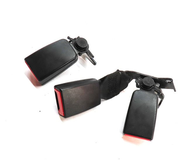 12 MERCEDES E350 W212 REAR LEFT CENTER RIGHT SEAT SEATBELT BUCKLE RECEIVER SET/3