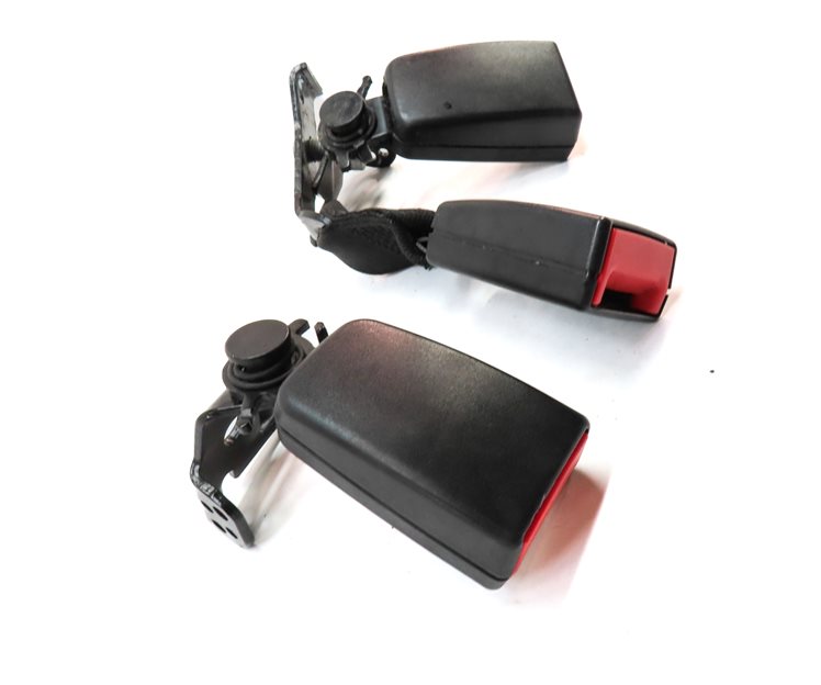Thumbnail 3: 12 MERCEDES E350 W212 REAR LEFT CENTER RIGHT SEAT SEATBELT BUCKLE RECEIVER SET/3