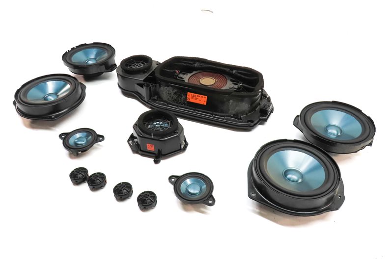 12 MERCEDES E350 (W212) RADIO STEREO AUDIO LOGIC 7 SOUND SYSTEM SPEAKER SET/ 12