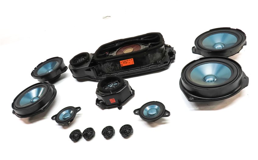 Thumbnail 2: 12 MERCEDES E350 (W212) RADIO STEREO AUDIO LOGIC 7 SOUND SYSTEM SPEAKER SET/ 12