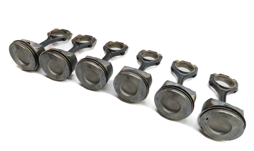 12-18 MERCEDES C E GLE GLK ML SLK (W212 W204 X204 W166 R172) 3.5L PISTON SET-6