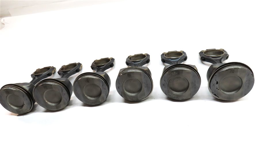 Thumbnail 2: 12-18 MERCEDES C E GLE GLK ML SLK (W212 W204 X204 W166 R172) 3.5L PISTON SET-6