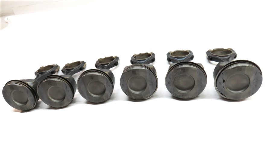 Thumbnail 3: 12-18 MERCEDES C E GLE GLK ML SLK (W212 W204 X204 W166 R172) 3.5L PISTON SET-6