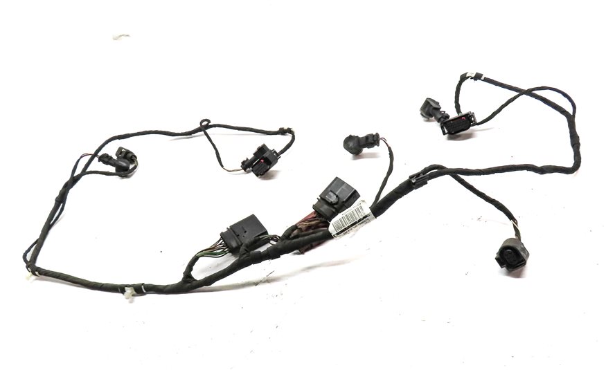 Thumbnail 2: 13 AUDI Q7 (4L) REAR PARK ASSIST PDC DISTANCE CONTROL WIRE SENSOR SET/4 (White)