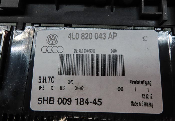 Thumbnail 9: 2013-2015 AUDI Q7 (4L) HEATER AC TEMPERATURE CLIMATE CONTROL PANEL (HEATED SEAT)