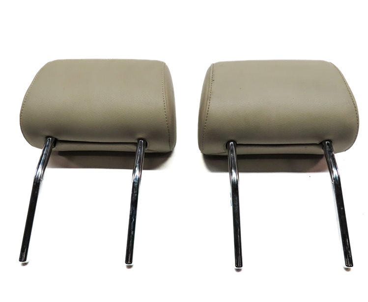Thumbnail 10: 2008-2015 AUDI A6 S6 Q7 (C6 4L) FRONT LEFT & RIGHT SEAT HEADREST SET (Beige)