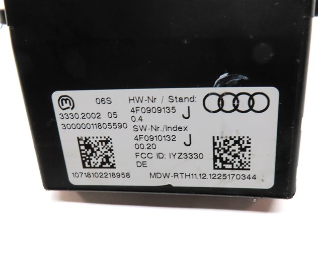 Thumbnail 19: 13-15 AUDI Q7 (4L) 3.0L CTWB SUPERCHARGED ENGINE BCM IMMOBILIZER MODULE KEY SET