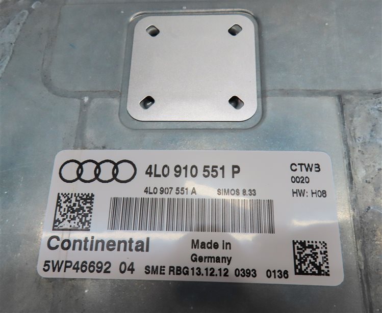 Thumbnail 22: 13-15 AUDI Q7 (4L) 3.0L CTWB SUPERCHARGED ENGINE BCM IMMOBILIZER MODULE KEY SET