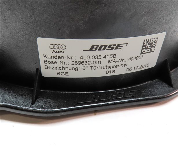 Thumbnail 9: 2013 AUDI Q7 (4L) RADIO STEREO BOSE AUDIO SOUND SYSTEM SPEAKER SET/9