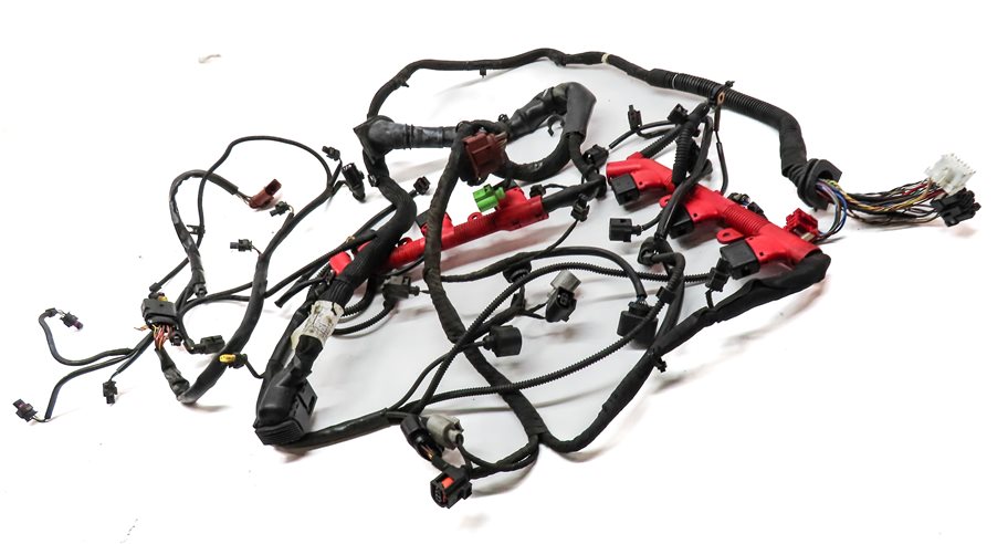 Thumbnail 2: 2013 AUDI Q7 (4L) 3.0L SUPER (CTWB) ENGINE MOTOR WIRE WIRING HARNESS LOOM