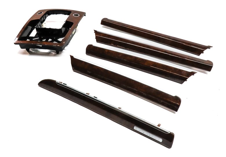 Thumbnail 2: 2013 AUDI Q7 (4L) INTERIOR CENTER CONSOLE DASH DOOR WOOD TRIM SET/6 (Walnut)