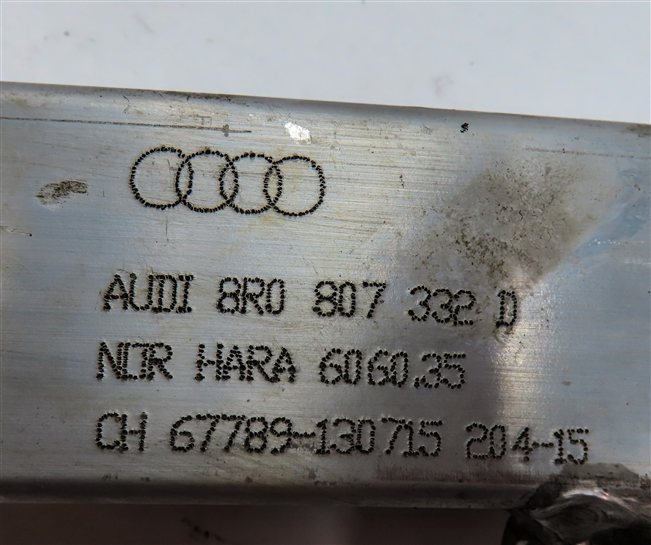 Thumbnail 7: 09-17 AUDI Q5 SQ5 (B8 8R) REAR RIGHT BUMPER REINFORCEMENT BAR MOUNT BRACKET 