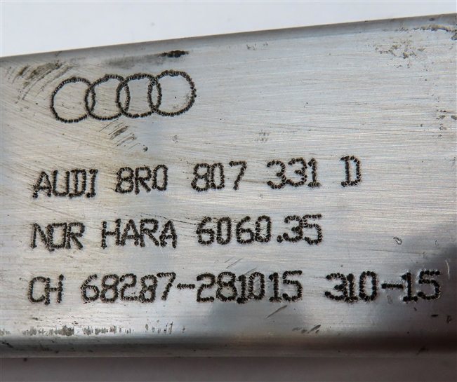 Thumbnail 6: 09-17 AUDI Q5 SQ5 (B8 8R) REAR LEFT BUMPER REINFORCEMENT BAR MOUNT BRACKET 