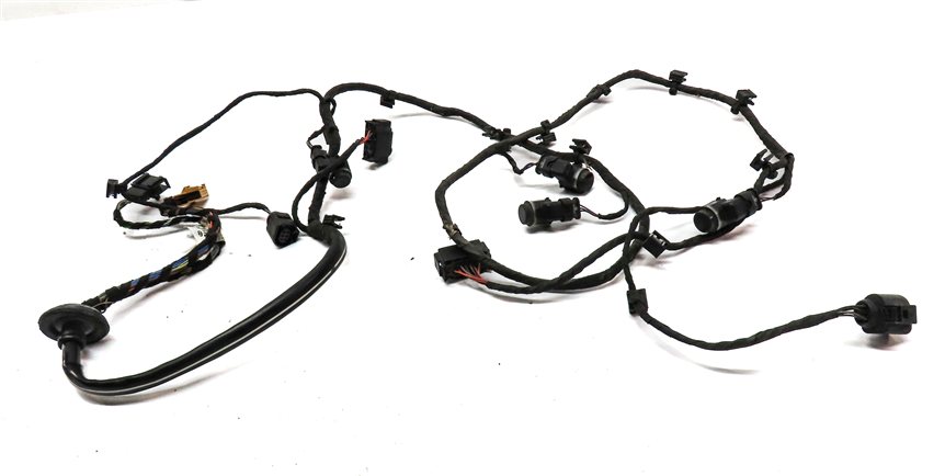 Thumbnail 2: 16 AUDI Q5 B8 8R REAR PARK ASSIST PDC DISTANCE CONTROL WIRE SENSOR SET/4 (Blue)