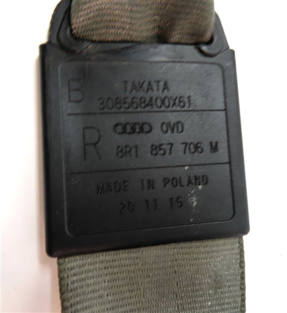 Thumbnail 7: 09-17 AUDI Q5 8R FRONT RIGHT PASSENGER SEAT SEATBELT RETRACTOR (Pistachio Beige)