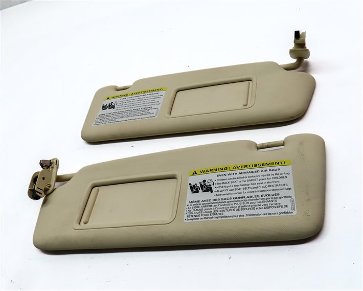 Thumbnail 2: 2015-2017 AUDI Q5 SQ5 (B8 8R) FRONT LEFT & RIGHT SUNVISOR SUN VISOR SET (Beige)