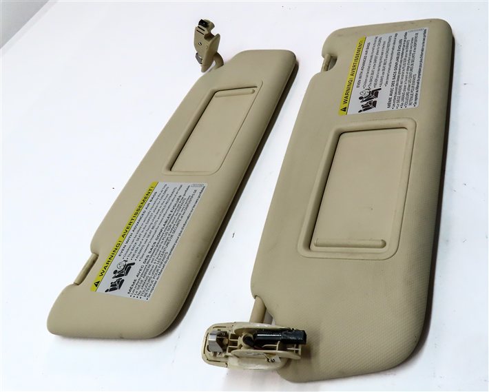 Thumbnail 4: 2015-2017 AUDI Q5 SQ5 (B8 8R) FRONT LEFT & RIGHT SUNVISOR SUN VISOR SET (Beige)