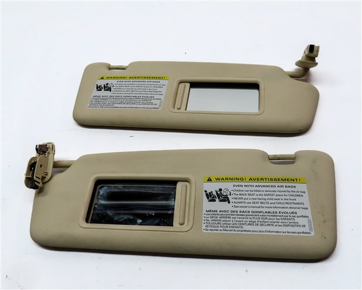 Thumbnail 5: 2015-2017 AUDI Q5 SQ5 (B8 8R) FRONT LEFT & RIGHT SUNVISOR SUN VISOR SET (Beige)